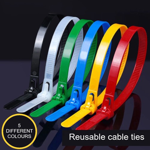 Releasable reusable cable ties - reusable,