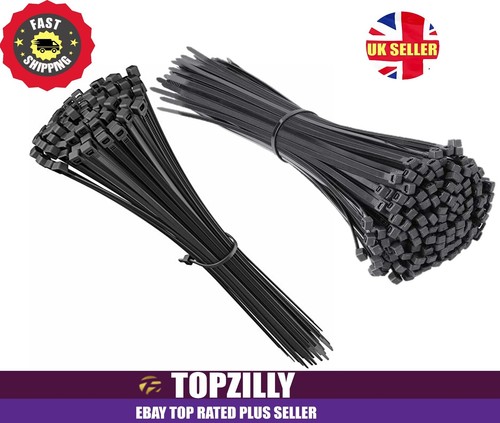 Cable ties black 250mm nylon - ties,