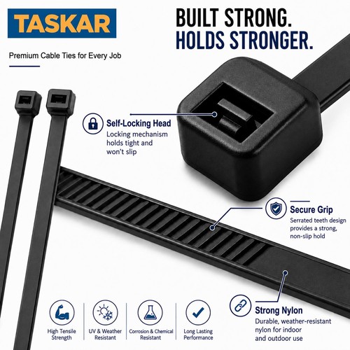 Black cable ties heavy - ties,