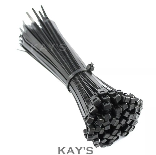 Black cable ties nylon - black,