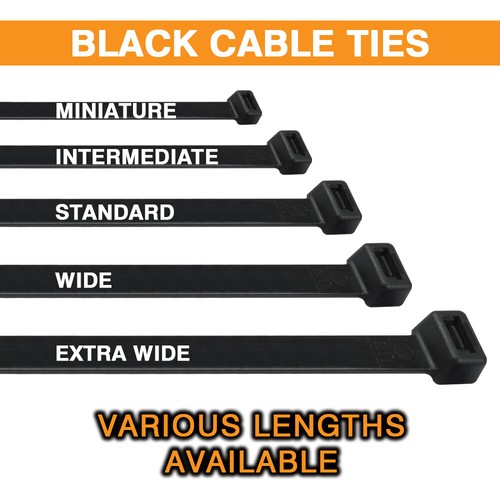 Black cable ties nylon - cable,
