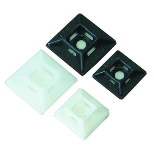 Cable tie base mounts self - cable,