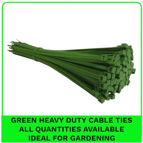 Green cable ties - ties., small