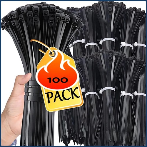 500 black cable ties zip - zip,