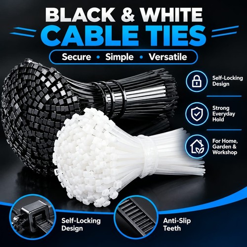 Nylon plastic cable ties zip - nylon,