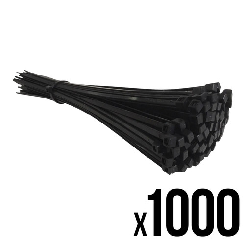 Black cable ties - black,