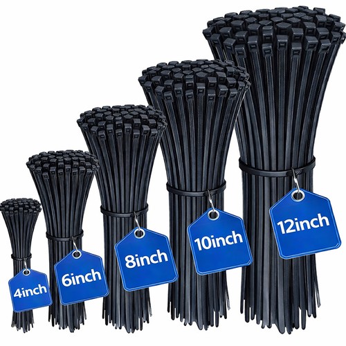500 black cable ties - 500,