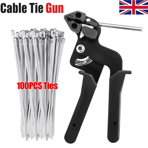 100pcs cable tie - cable, gun