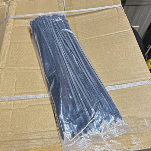 Black nylon cable ties 300mm - cable,
