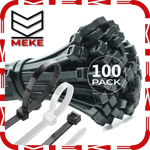 Black white cable ties 100 - white,