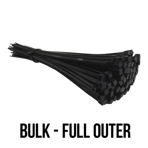 Black cable ties - 300mm, x