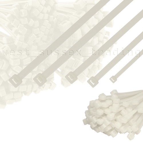 White cable ties short long - cable,