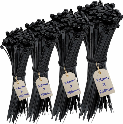 200pcs cable ties assortment - ties,