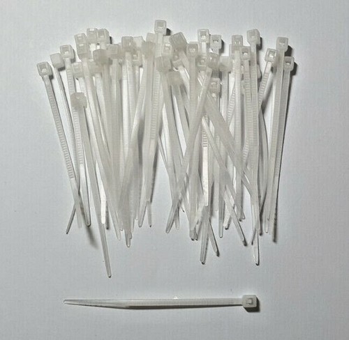 Mini cable ties white 50 - ties,