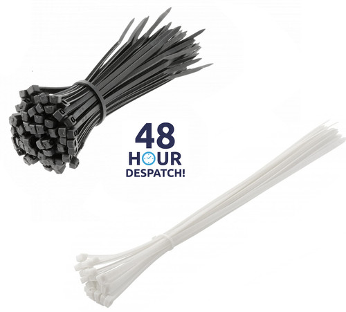 Cable ties black white - cable,