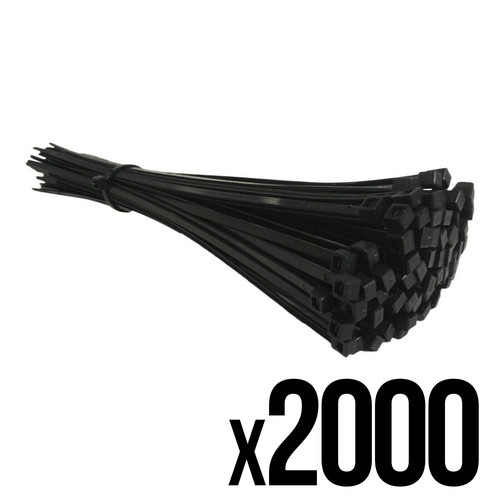Black cable ties - cable, 300mm