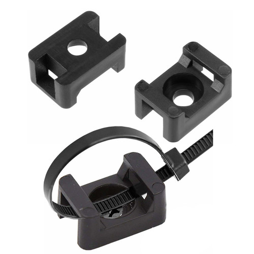 Black nylon screw - black, cable