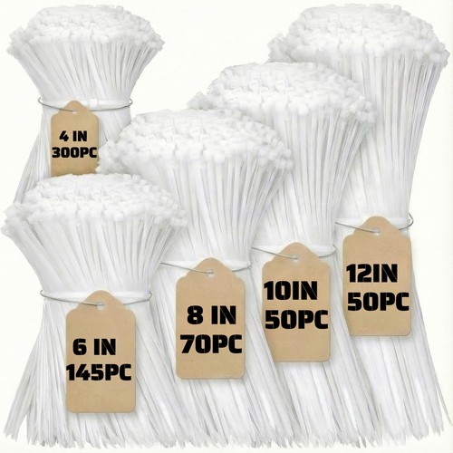 White cable ties - cable,