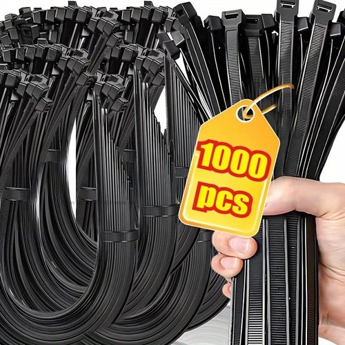 White black cable - ties, zip