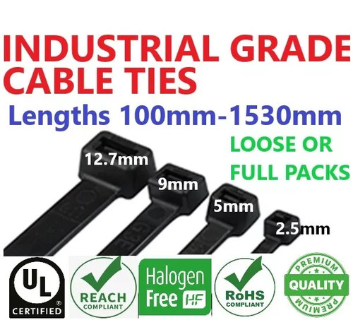 Cable ties heavy duty nylon - heavy,